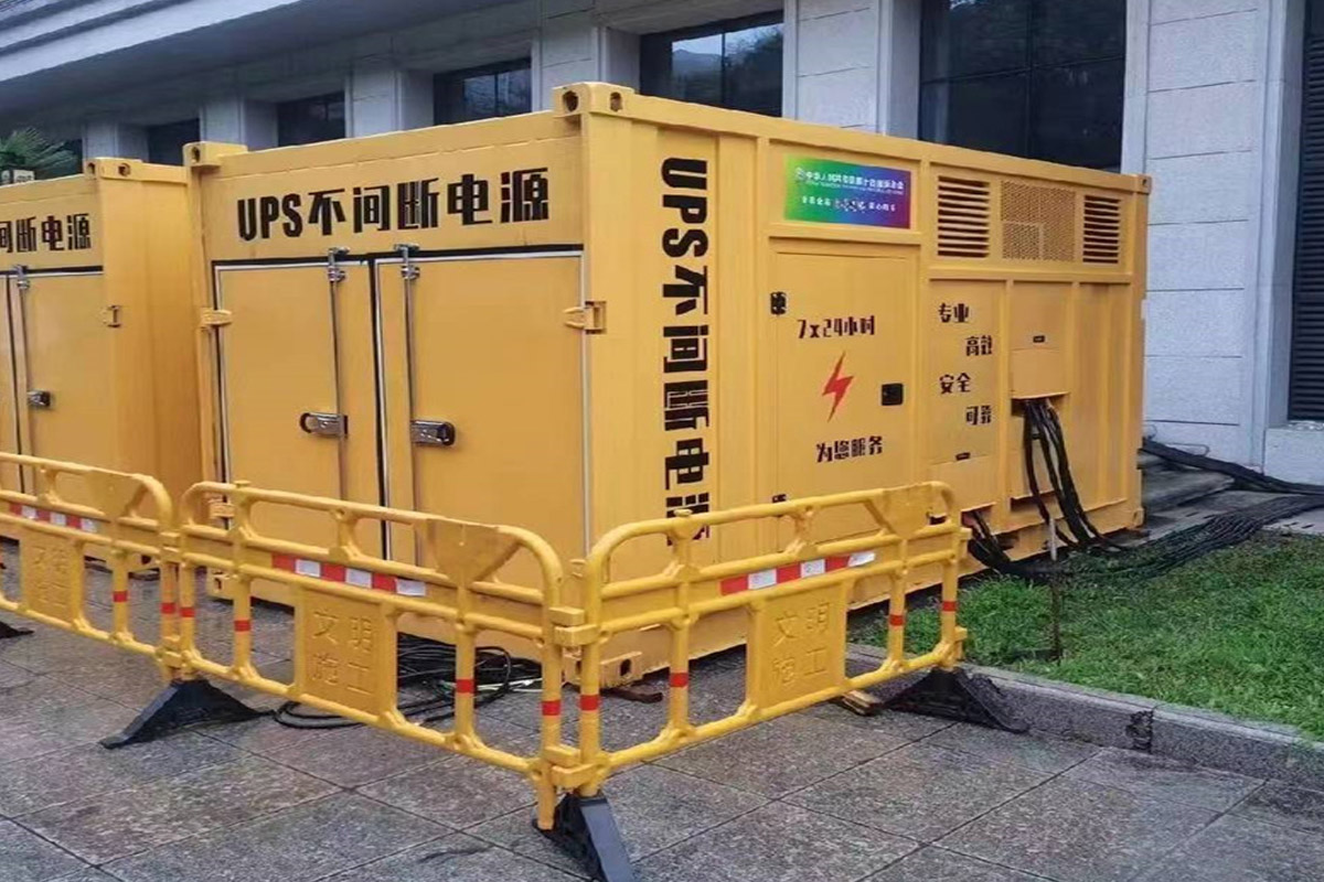 承德发电机租赁施工现场